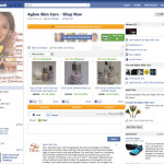 AglowShopping Aglow Skin Care Facebook Shopping interface