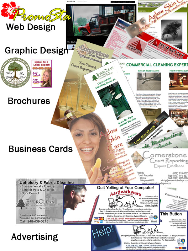 Multiple Marketing materials developed by PromoSta
