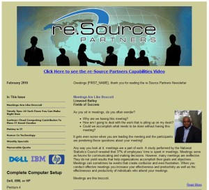 Re-Source Partners Newsletter